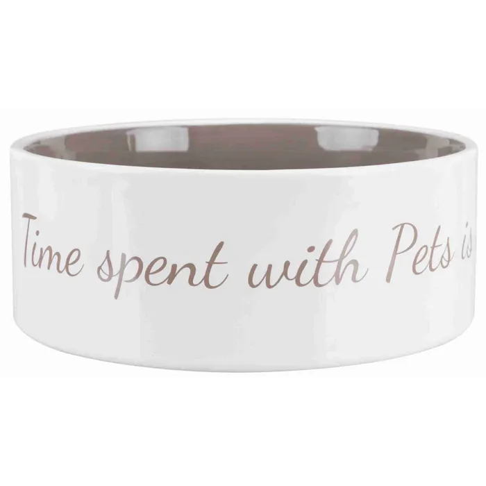 Termék főképe Pet´s home keramická miska, krémovo/ hnědošedá 1,4 l/o 20 cm