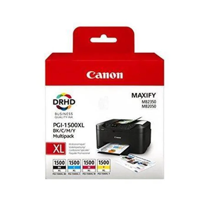 Termék főképe PGI-1500XLKIT Inkjet cart. multipack pro Maxify MB2350 tiskárnu, CANON b+c+m+y, 34ml+3*12m