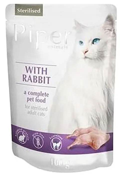 Termék főképe PIPER CAT kapsička pro sterilizované kočky, s králíkem, 100g