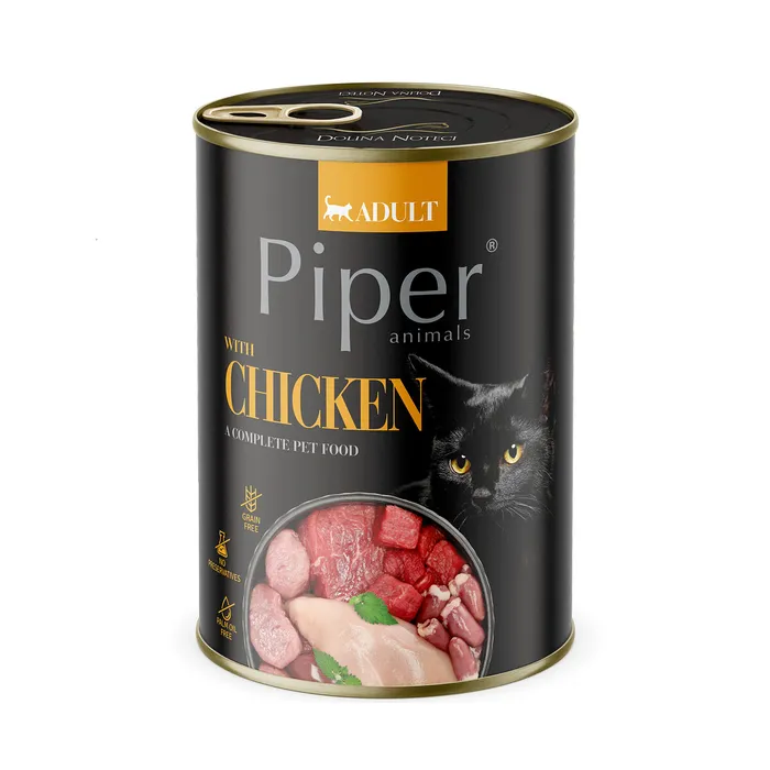 Termék főképe PIPER CAT konzerva pro kočky, s kuřecím masem 400g