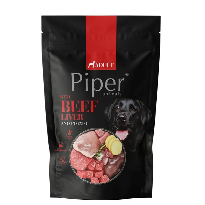 Termék főképe PIPER s hovězími játry a bramborami, kapsička pro psy 500g