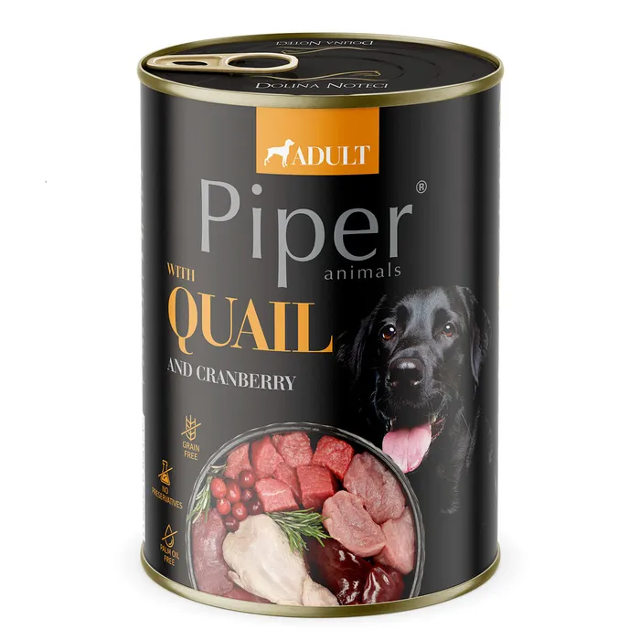 Termék főképe PIPER s křepelkou, konzerva pro psy 400g