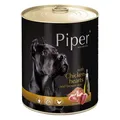 Következő termékkép PIPER csirke szívvel és barna rizzsel, konzerv kutyáknak 800g