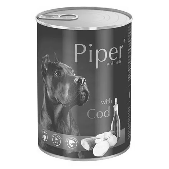 Termék főképe PIPER s treskou, konzerva pro psy 400g