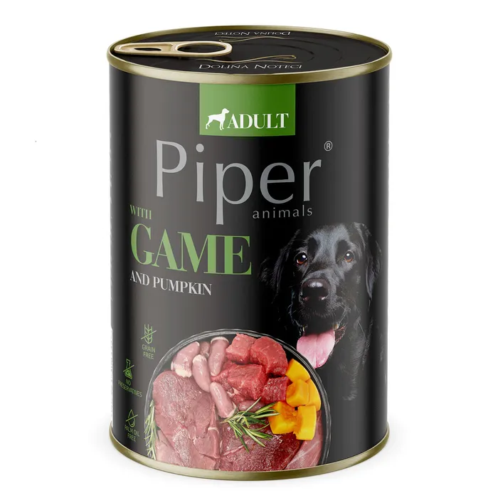 Termék főképe PIPER se zvěřinou a dýní, konzerva pro psy 400g