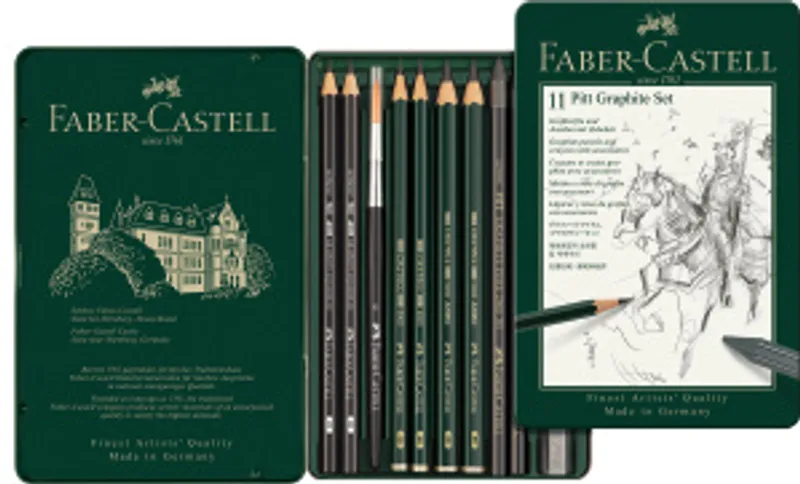 Termék főképe Pitt Monochrome Graphite spec. sada, plech. krabička 11ks Faber Castell 112972
