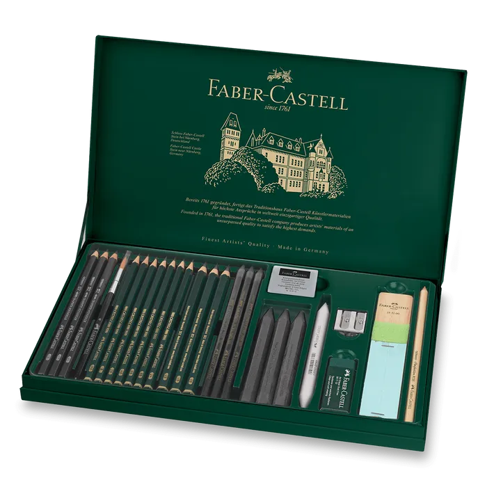 Termék főképe Pitt Monochrome Graphite spec. sada, plech. krabička 26ks Faber Castell 112974