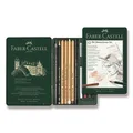 Grafit ceruza Faber-Castell 112975 Pitt Monokróm készlet 12 darabból