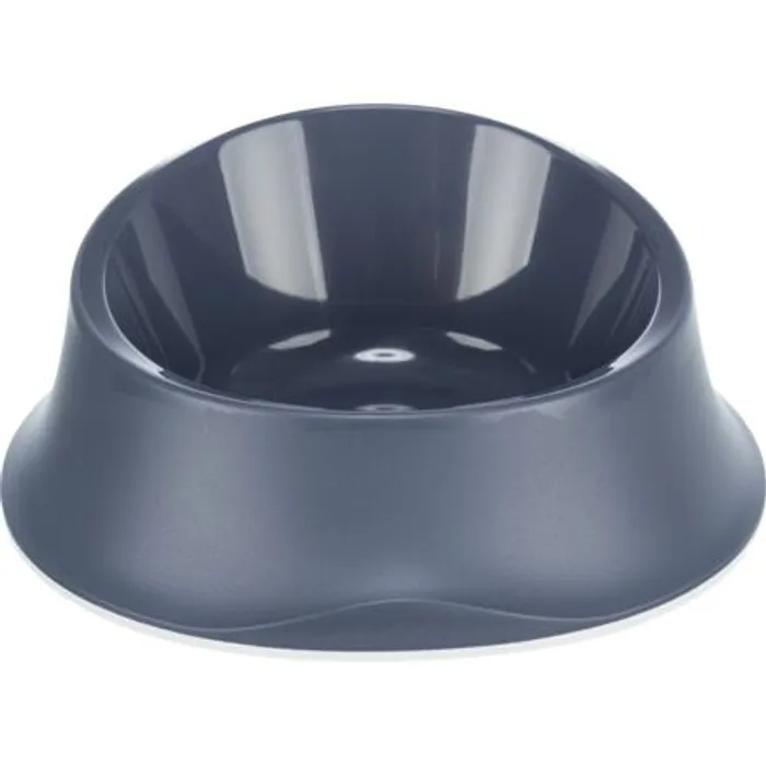 Termék főképe Plastová miska proti vyhazování potravy, gumový kroužek,  0.65 l/o 22 cm, modrá - DOPRODEJ