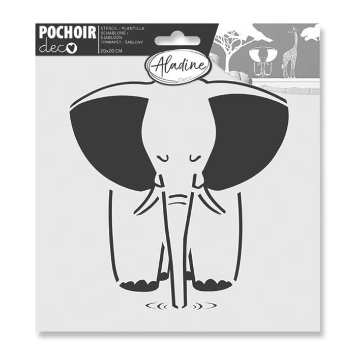 Termék főképe Plastová šablona AladinE - Slon 20 x 20 cm