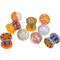 Műanyag labda/ketrec csengővel 4,5cm/4cm (60 db-os doboz)