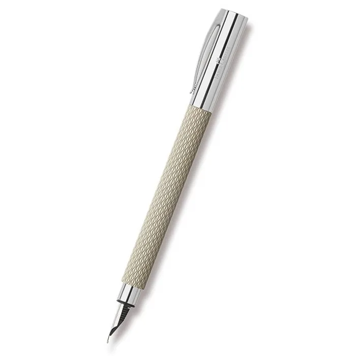 Termék főképe Plnicí pero Ambition OpArt, M, White Sand Faber-Castell 149620