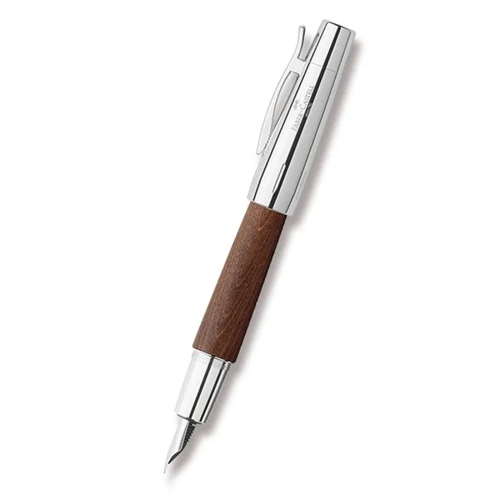 Termék főképe Plnicí pero e-motion Wood, M, hnědá Faber-Castell 148200