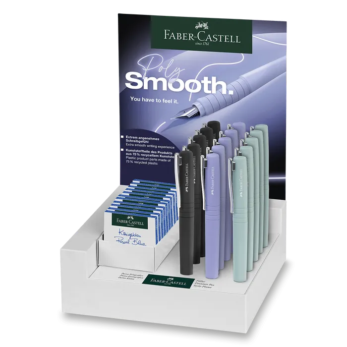 Termék főképe Plnicí pero Faber-Castell Poly Pen stojánek, 15 ks