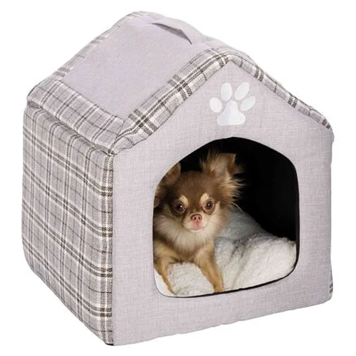Termék főképe Plyšový domek SILAS 40 x 45 x 40 cm šedo/krémový