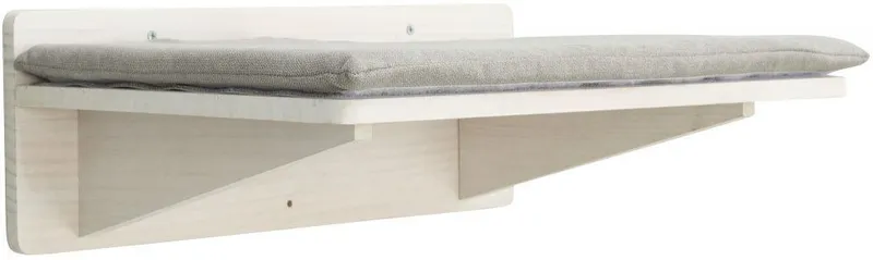 Termék főképe Podesta s polštářem, prvek na stěnu, 50 x 17,5 x 36,5 cm, bílá