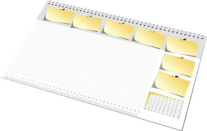 Termék főképe Podložka na stůl, 470x330 mm,s poznámkovým blokem, Panta Plast