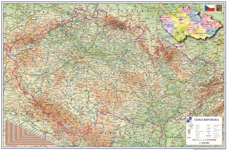 Termék főképe Podložka na stůl 60x40cm Česká republika
