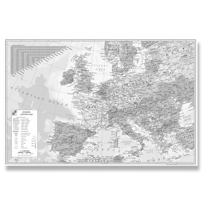 Termék főképe Podložka na stůl - mapa Evropy 60 x 40 cm