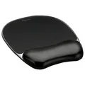Fellowes Crystal egér és csuklópárna, ergonomikus, gél, fekete, 23x20,2 cm, 1,4