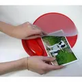 Egérpad, ergonomikus, zselés, piros, Logó, fénykép beilleszthetőség