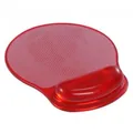 Egérpad, ergonomikus, zselés, piros, Logó, fénykép beilleszthetőség