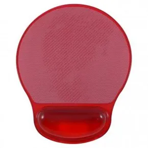 Egérpad, ergonomikus, zselés, piros, Logó, fénykép beilleszthetőség