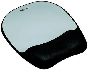 "Memory Foam" egérpad, szürke, habos csuklópárna, FELLOWES
