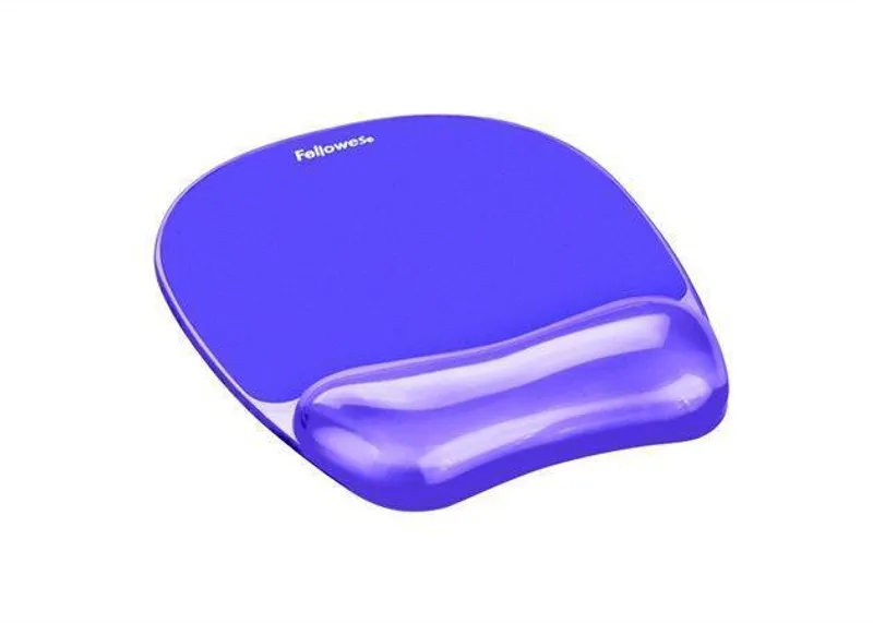 Termék főképe Podložka pod myš s gelovou opěrkou zápěstí, FELLOWES "Crystals Gel", fialová