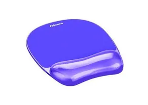 Egérpad gél alátéttel a csukló számára, FELLOWES "Crystals Gel", lila