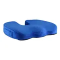 Párna, fenék alatt, ergonomikus, kék, memóriahab, Powerton