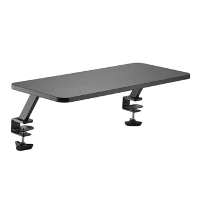 Termék főképe Podstavec pod monitor, připevnitelný ke stolu, černý, ocel, dřevotříska, 20 kg nosnost, P