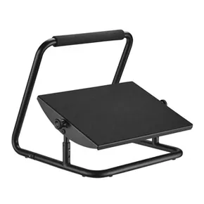 Lábak alatt talapzat, lábak kihúzási lehetősége, fekete, acél, 25 kg teherbírás, Powerton, nasta