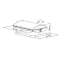 Következő termékkép Lábtámasz, levehető puha párna, fekete, acél, 25 kg teherbírás, Powerton