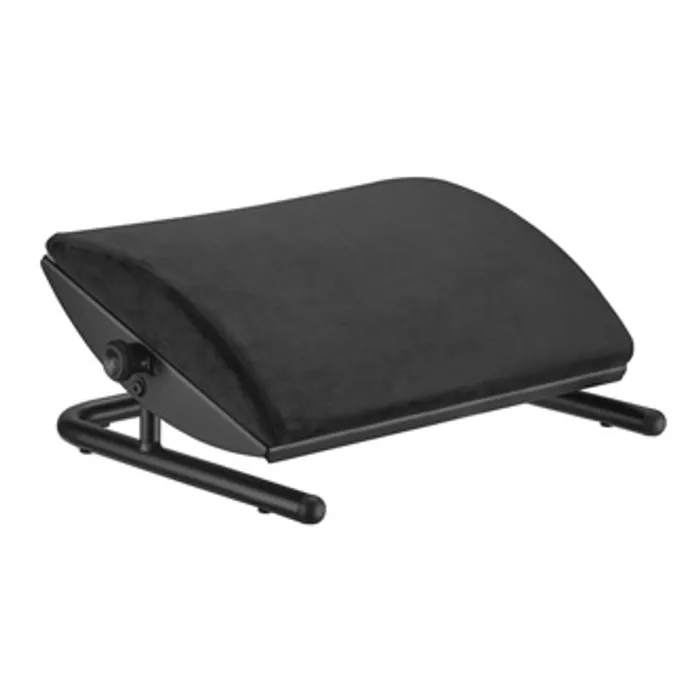 Termék főképe Podstavec pod nohy, odnimatelný měkký polštář, černý, ocel, 25 kg nosnost, Powerton