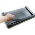 Podstavec pod notebook, s možností rotace o 360°, růžový, hliník-plast, 10 kg nosnost