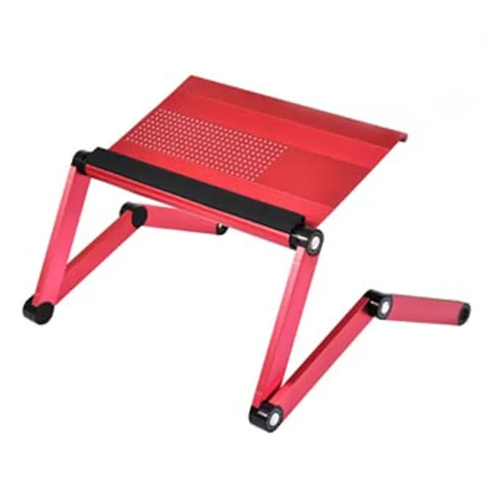 Termék főképe Podstavec pod notebook, s možností rotace o 360°, růžový, hliník-plast, 10 kg nosnost