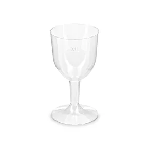 Műanyag boros pohár (PS) két darabos átmérő 65mm 0,1L [6 db]