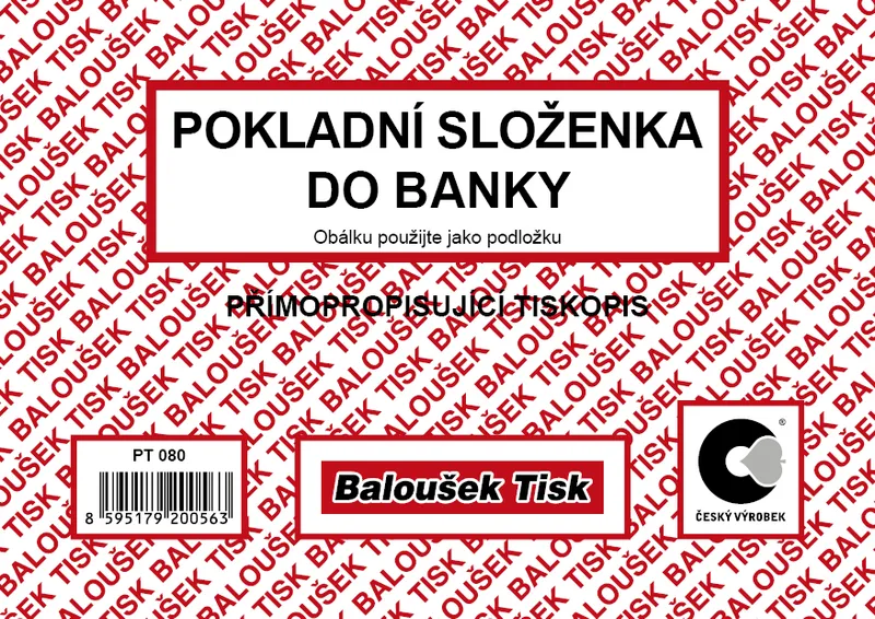 Termék főképe Pokladní složenka do banky A6 PT080