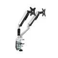 Állítható 2-monitoros rögzítés, 2-9 kg, asztali bilincs és gyűrű, 17"-30", U