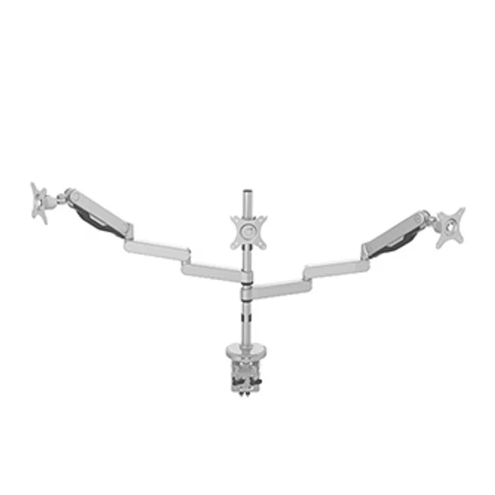 Termék főképe Polohovatelný držák pro 3 monitory, 2-9KG, svorka a průchodka stolu, 17"-30", U