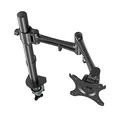 Állítható monitortartó, 10 kg, bilincs, 17"-30", forgatható, fekete