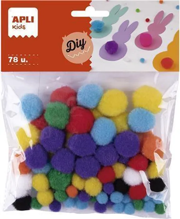Termék főképe Pom-pom, mix barev, APLI "Creative"