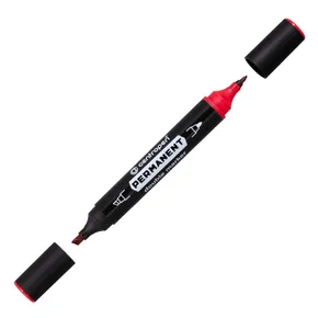 Marker centropen 1666 Tartós kéthegyű - piros