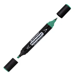 Marker centropen 1666 Állandó dupla hegyű - zöld