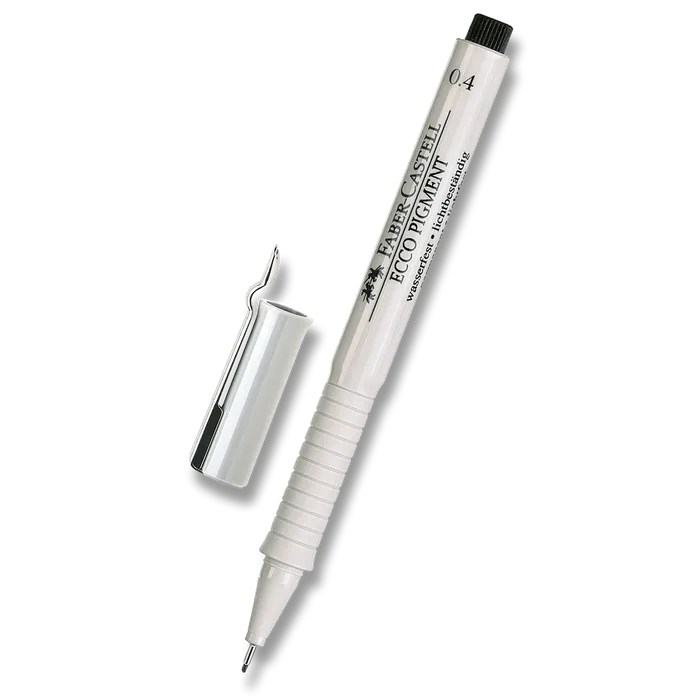 Termék főképe Popisovač Ecco Pigment  0.4, černá Faber Castell (166499)