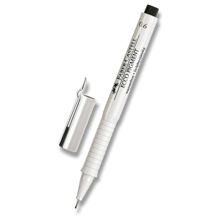 Termék főképe Popisovač Ecco Pigment  0.6, černá Faber Castell (166699)