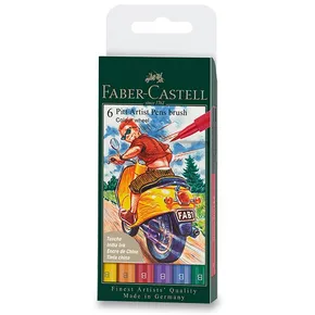 Faber-Castell 167174 Pitt Artist toll ecset szín készlet 8 db, B hegy