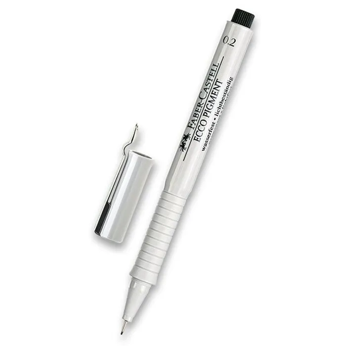 Termék főképe Popisovač Faber-Castell Ecco Pigment - černý 0,2 mm