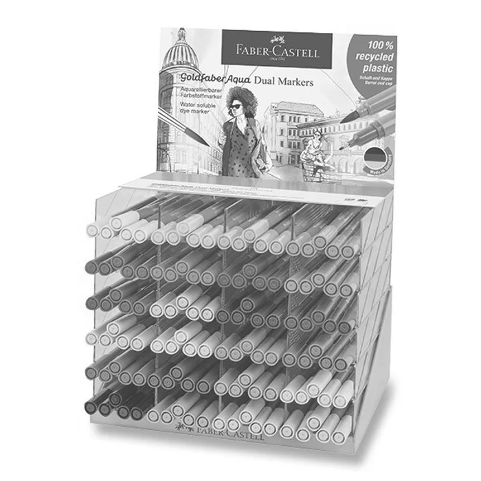 Termék főképe Popisovač Faber-Castell Goldfaber Aqua Dual Marker stojánek, 120 ks